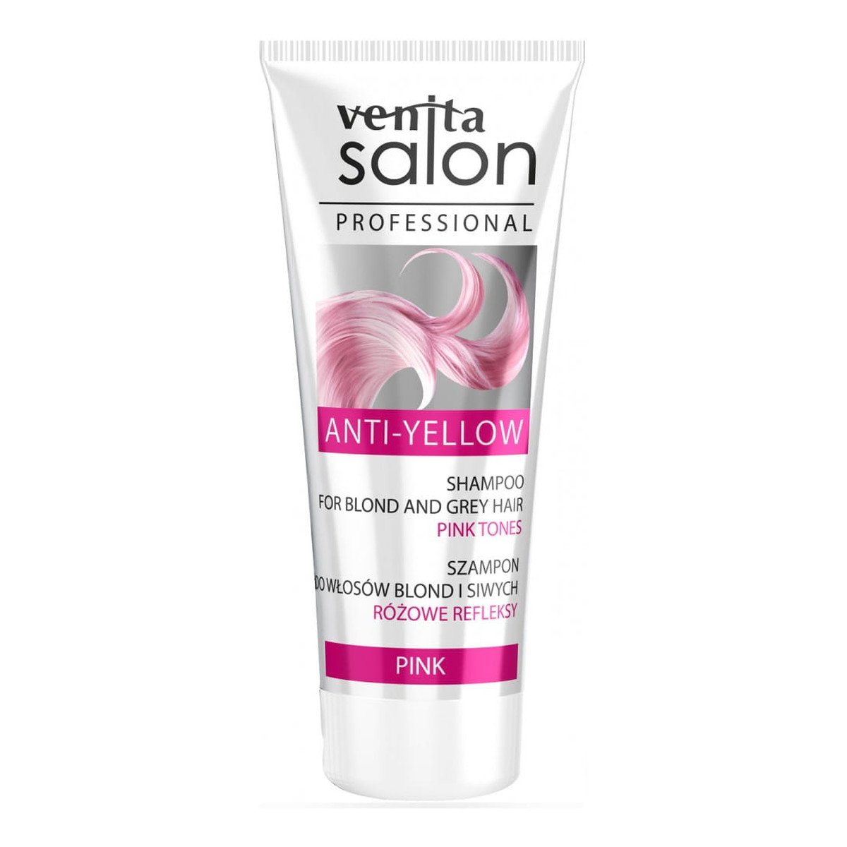 Venita Salon Professional Szampon rewitalizujący do włosów blond i siwych Pink 200ml