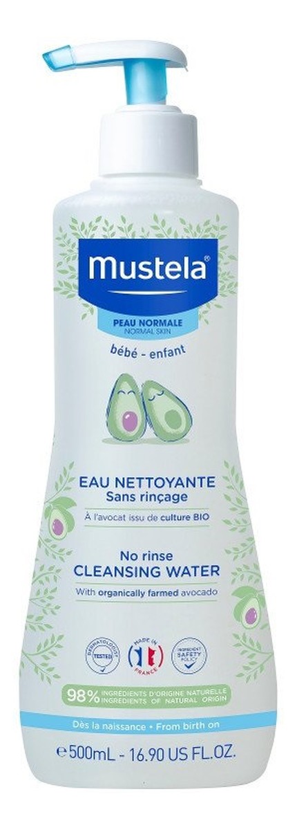 Woda oczyszczająca bez spłukiwania dla dzieci i niemowląt