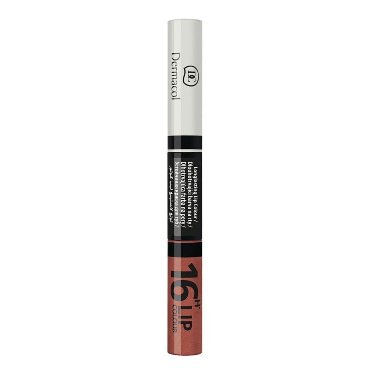 Dermacol 16H Lip Colour Longlasting Lip Colour 2w1 dwufazowa pomadka i błyszczyk do ust