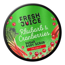 Fresh juice cukrowy peeling do ciała rabarbar i żurawina