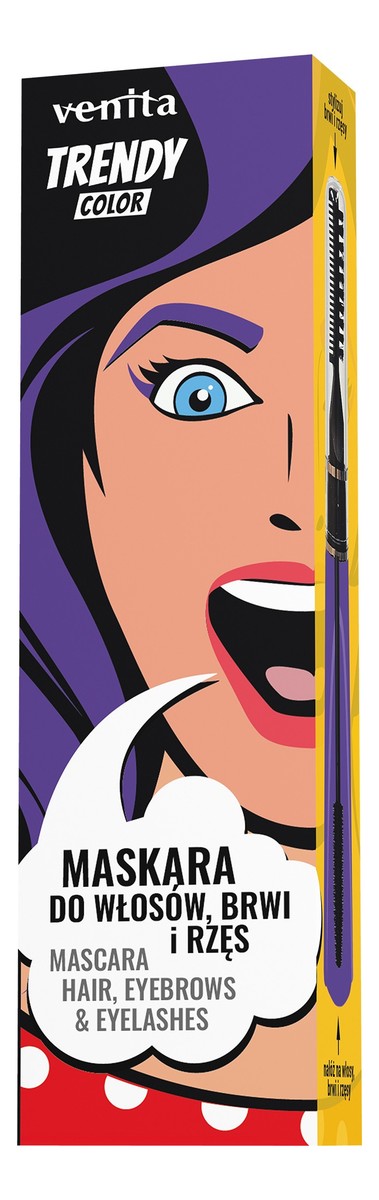 3w1 Maskara Do Rzęs Brwi Włosów