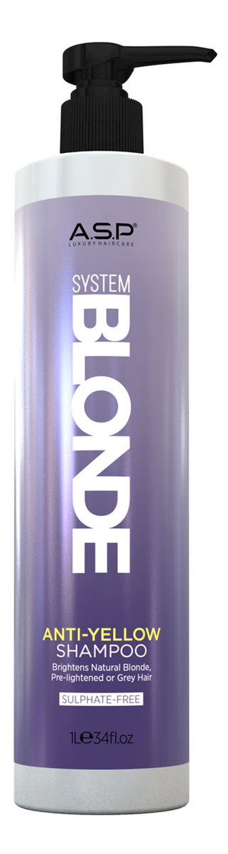 System blonde anti-yellow shampoo szampon do włosów blond