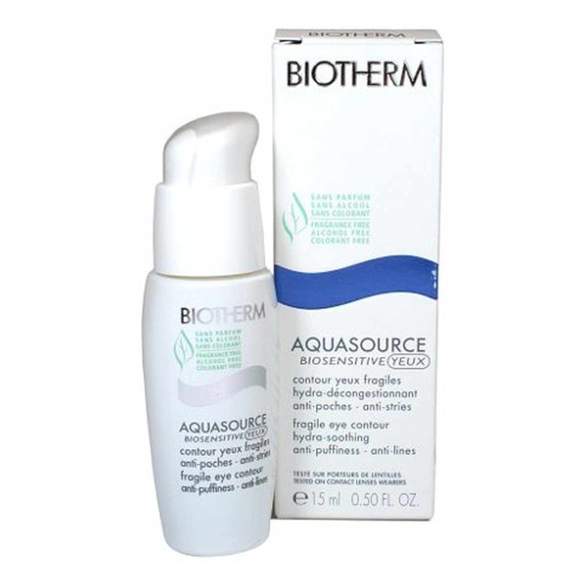 Biotherm Aquasource Biosensitive Yeux Krem pod oczy nawilżająco łagodzący 15ml