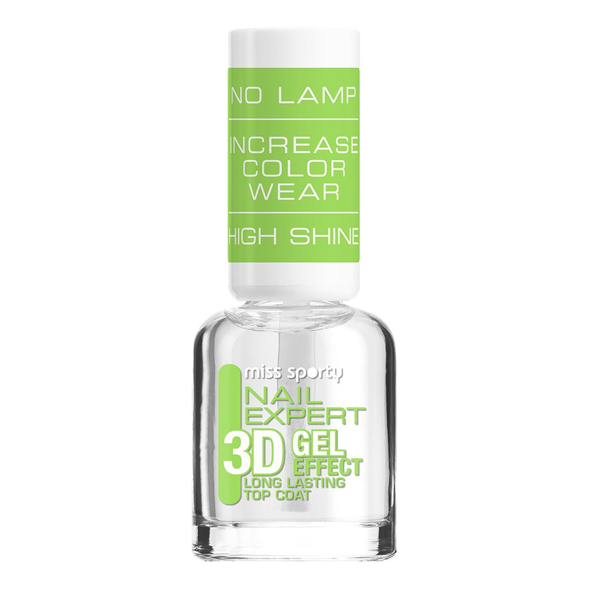 Miss Sporty Nail Expert 3D Gel Effect Lakier Utwardzający 8ml