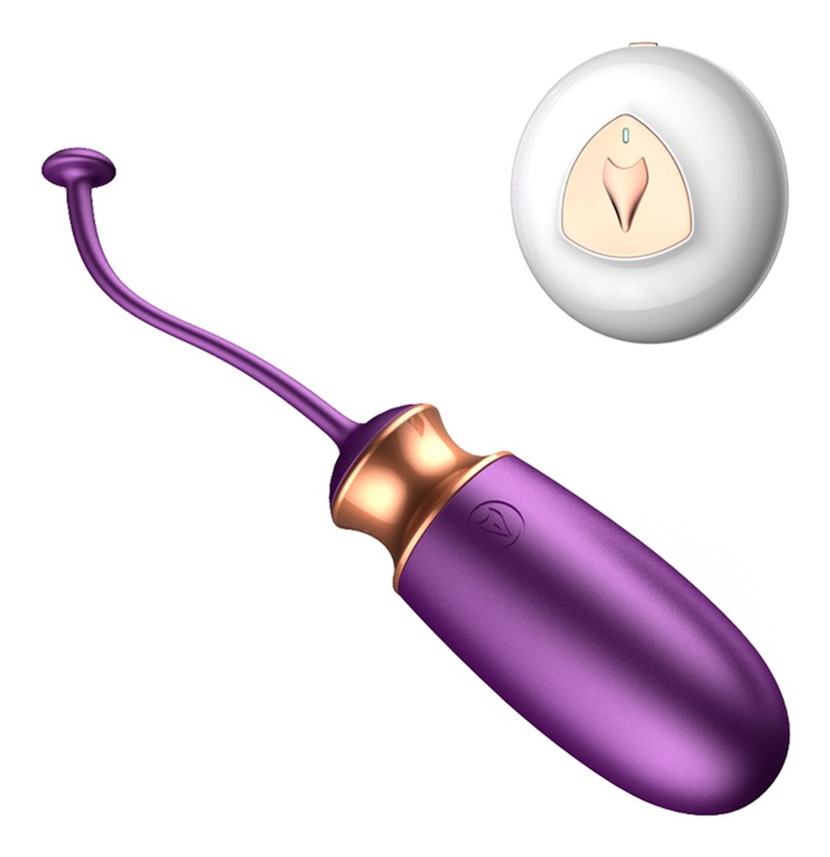 Vibrating silicone love egg jajko wibracyjne z pilotem purple