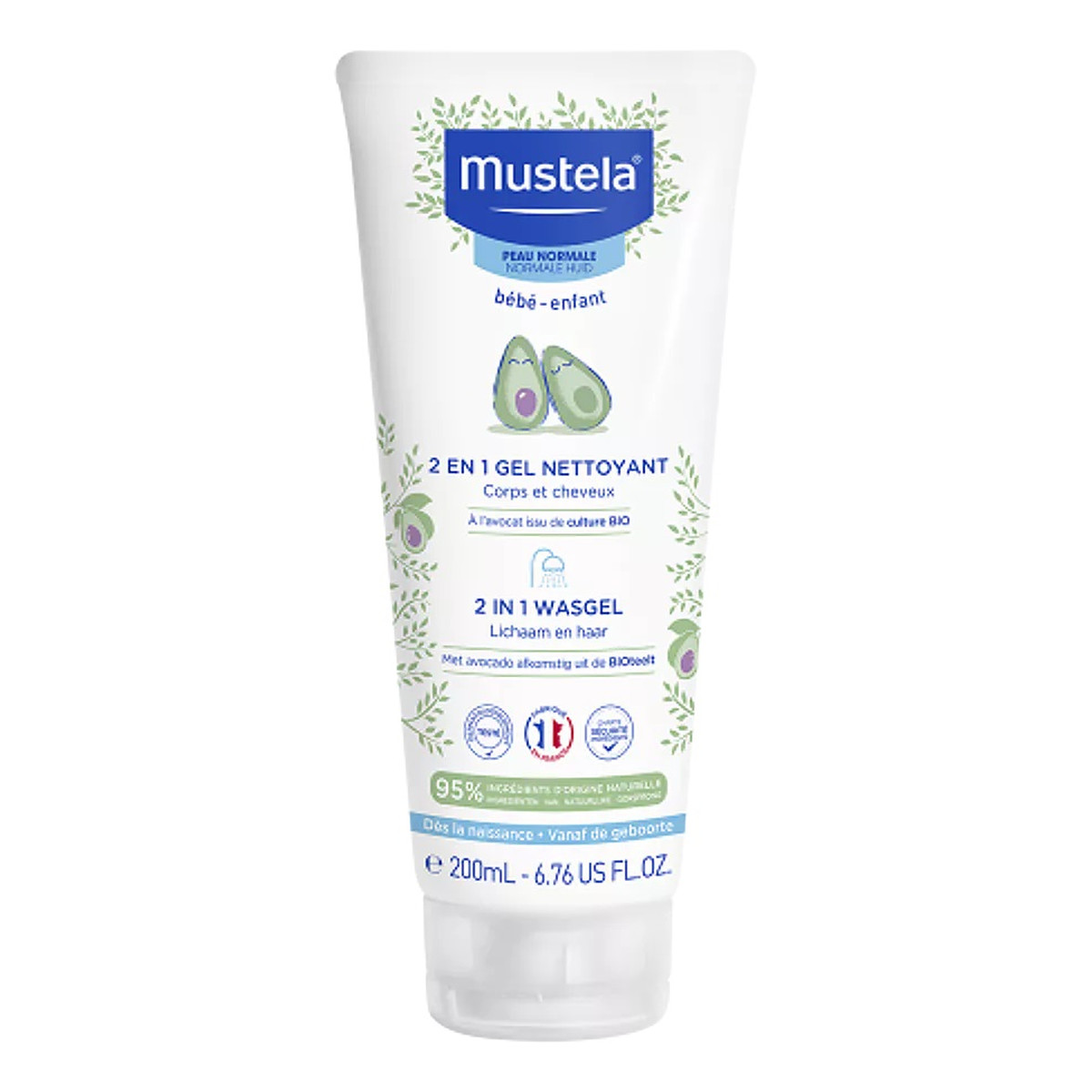 Mustela 2in1 Cleansing Gel Żel myjący 2w1 dla dzieci 200ml