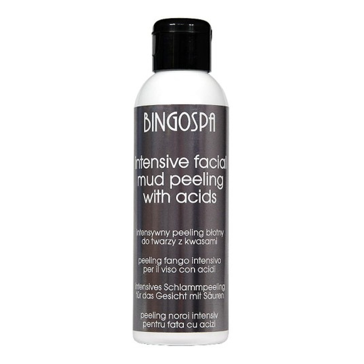 BINGOSPA BingoSpa Intensywny peeling błotny do twarzy z kwasami - Intensive facial mud with acids 120 g 120g