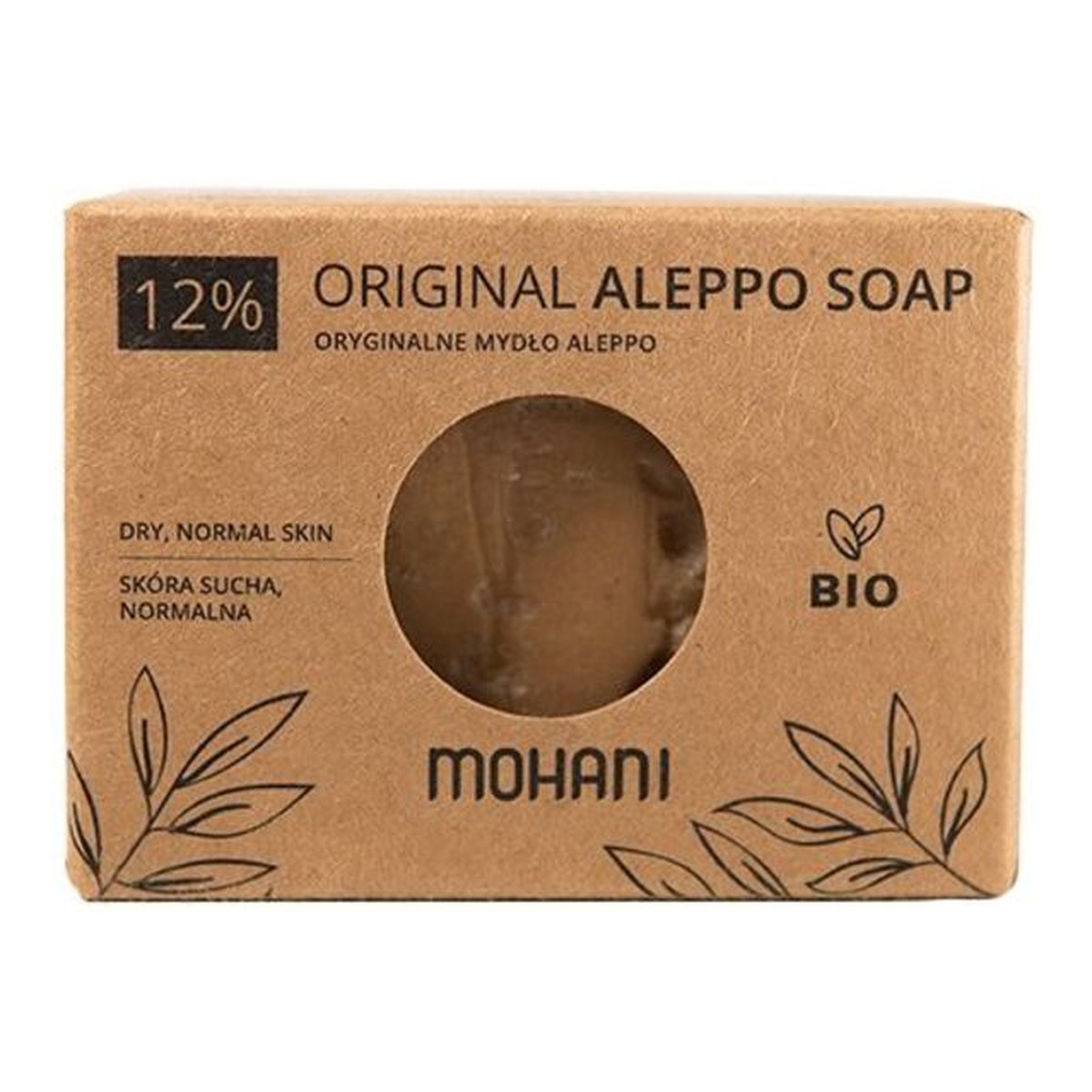 Mohani Aleppo BIO Mydło oliwkowo-laurowe12% 185g