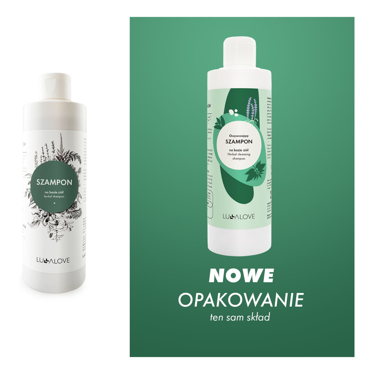Lullalove Oczyszczający szampon do włosów na bazie ziół 250ml