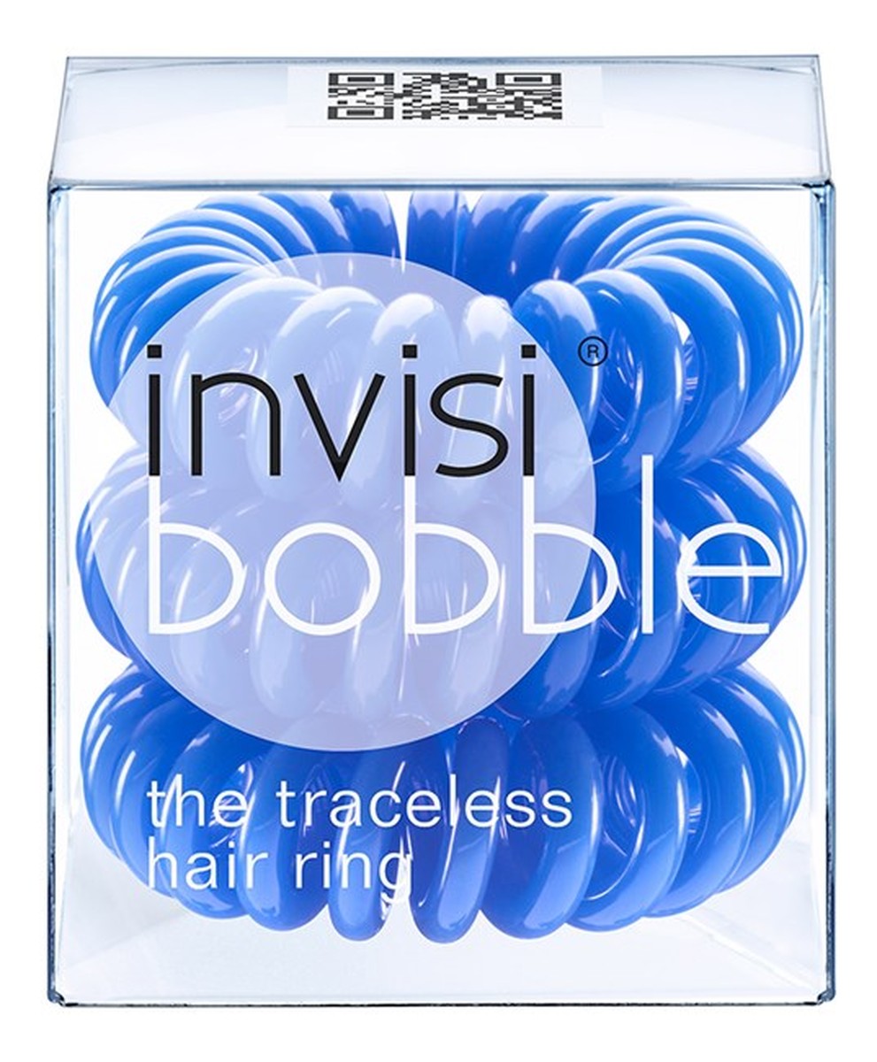 Traceless hair ring navy blue gumki do włosów 3szt