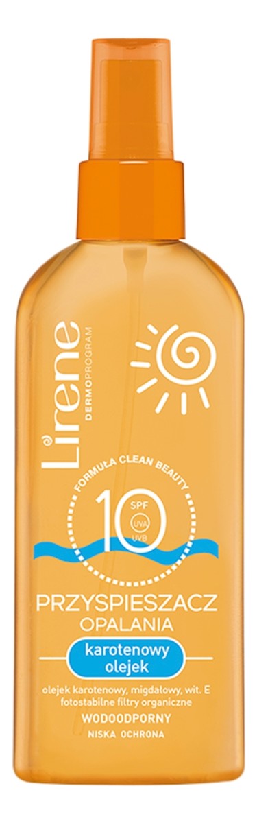 Karotenowy olejek - przyspieszacz opalania z SPF 10