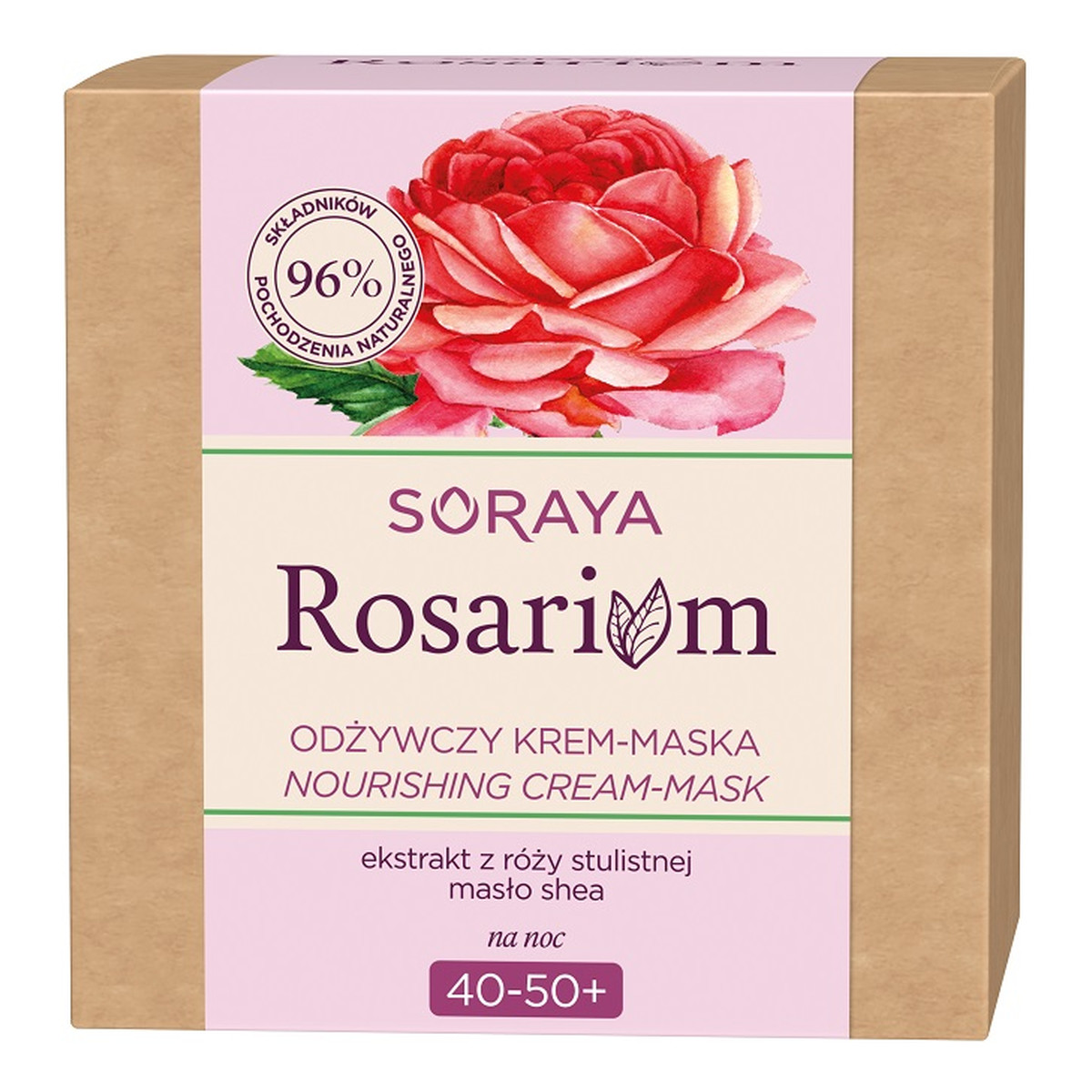 Soraya Rosarium 40-50+ odżywczy krem-maska na noc 50ml