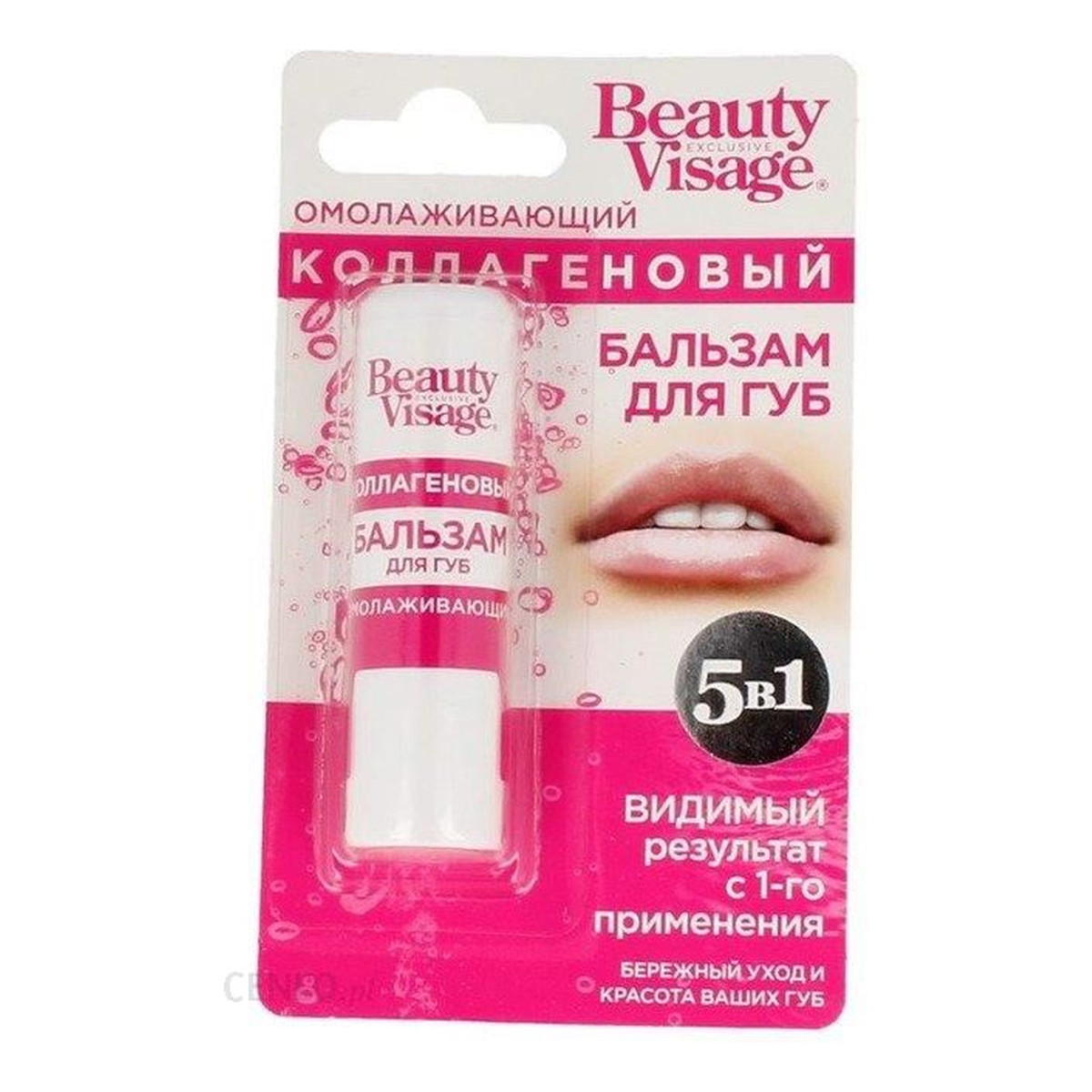Fitokosmetik Kolagenowy Odmładzający balsam do ust Beauty Visage 3g
