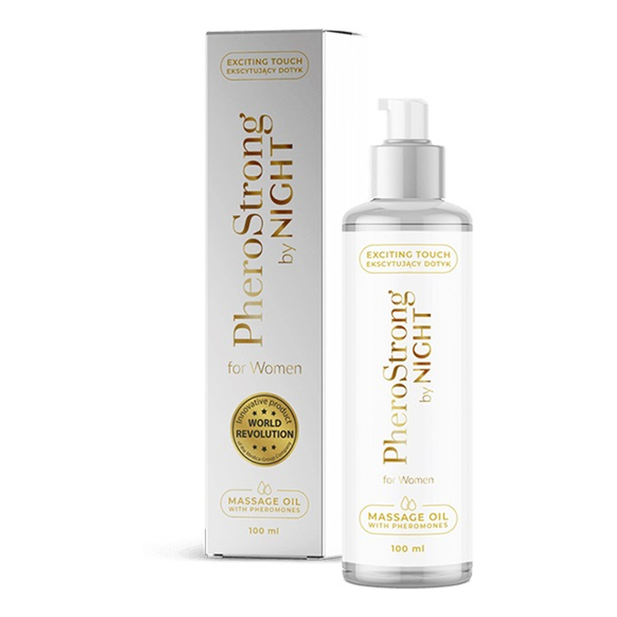 Pherostrong By Night For Women Massage Oil With Pheromones Olejek do masażu z feromonami 100ml