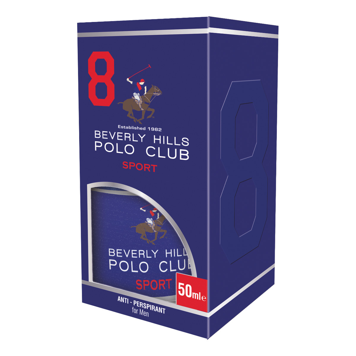 Beverly Hills Polo Club 8 Sport Antyperspirant Kulka Dla Mężczyzn 50ml