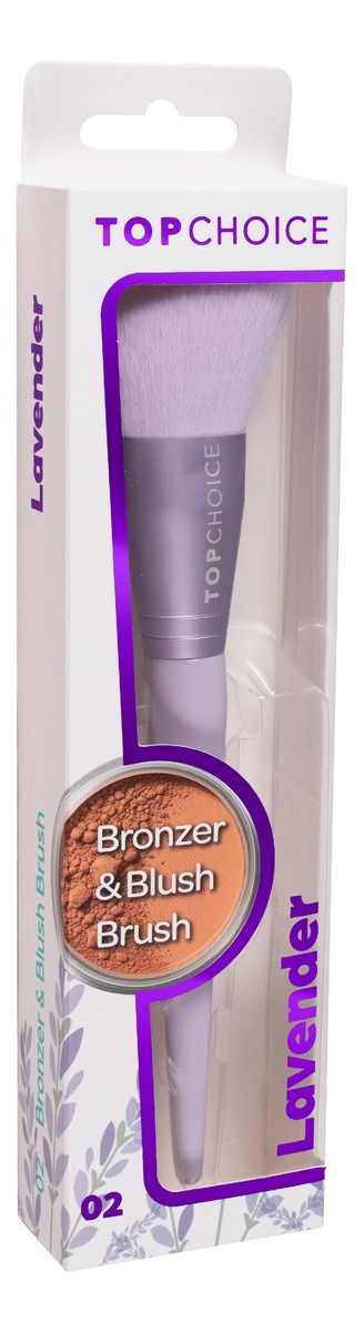 Pędzel do różu i bronzera lavender 02