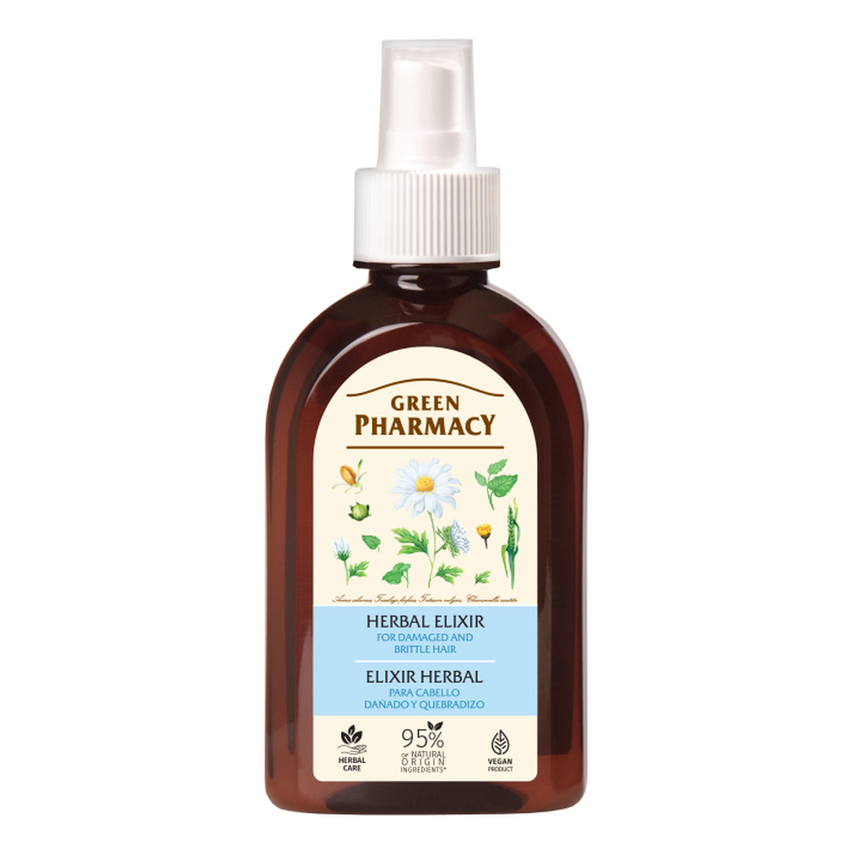 Green Pharmacy Ziołowy eliksir do włosów zniszczonych i łamliwych 250ml