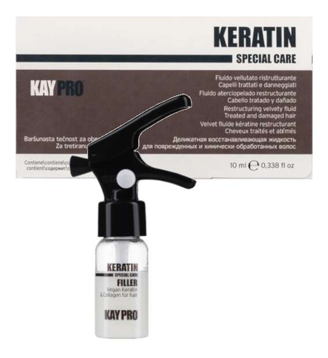 Kuracja regenerującja z keratyną i kolagenem, 12x10ml