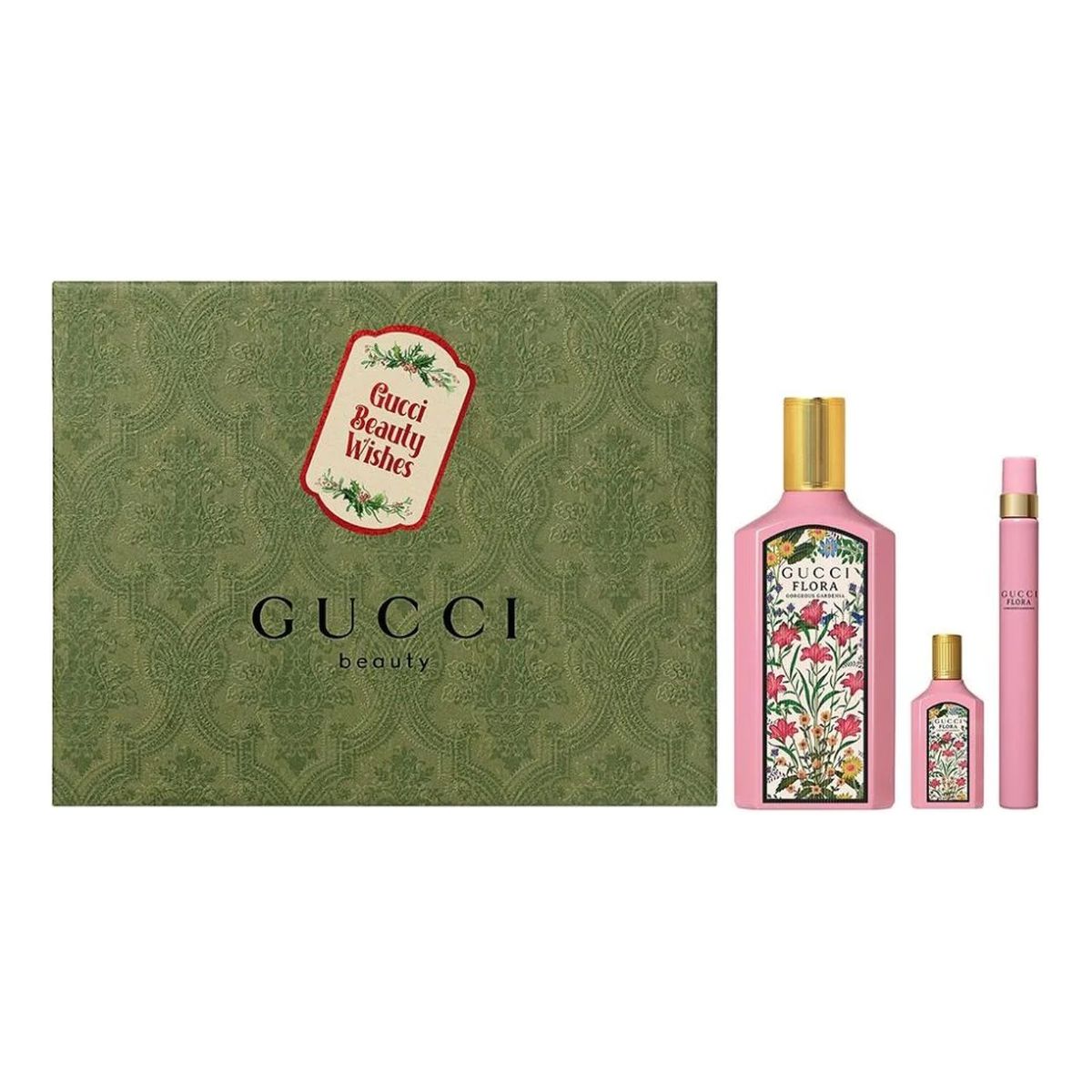 Gucci Flora Gorgeous Gardenia Zestaw woda perfumowana spray 100ml + woda perfumowana spray 10ml + woda perfumowana spray 5ml
