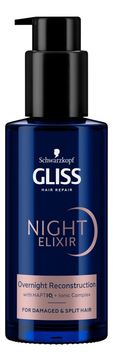 Night elixir reconstruction regenerująca kuracja na noc bez spłukiwania do włosów zniszczonych i rozdwojonych końcówek