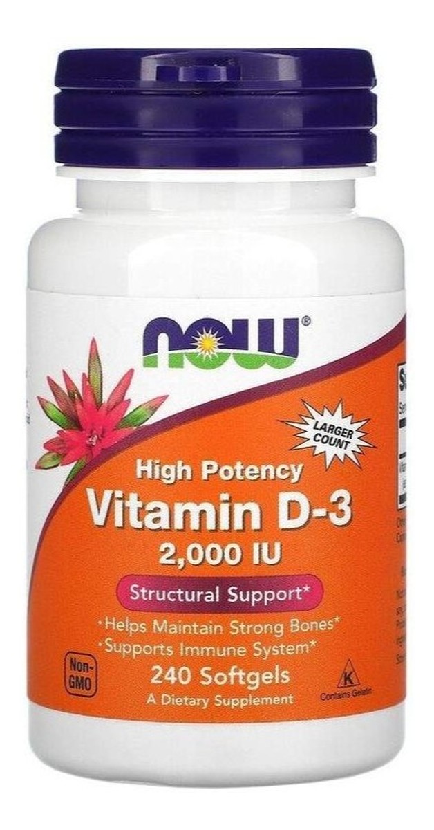 Vitamin d3 suplement diety 240 kapsułek