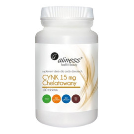 Cynk chelatowany 15mg suplement diety 100 tabletek
