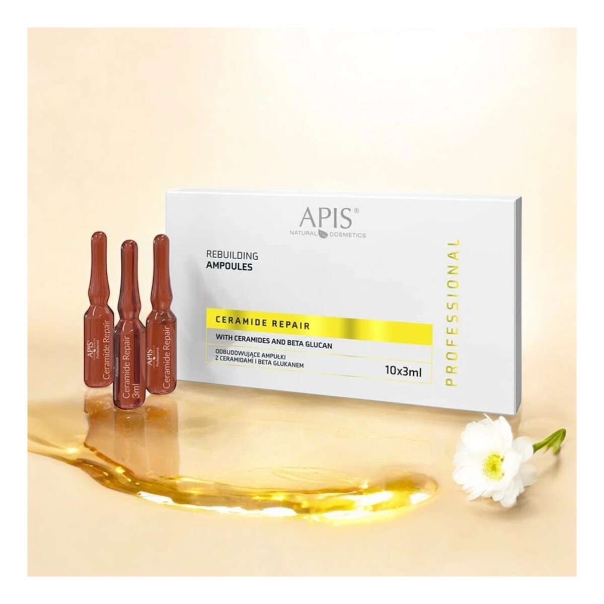 Apis Ceramide Repair odbudowujące ampułki z ceramidami i beta glukanem 10x3ml
