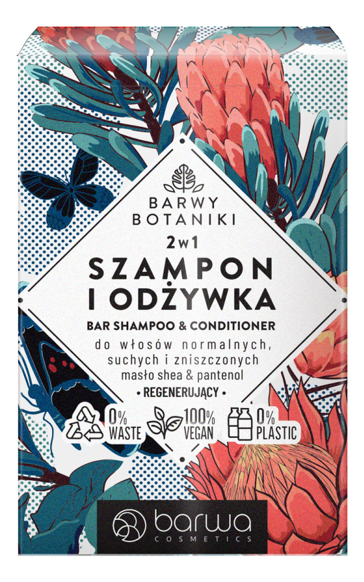 Regenerujący szampon i odżywka w kostce 2w1