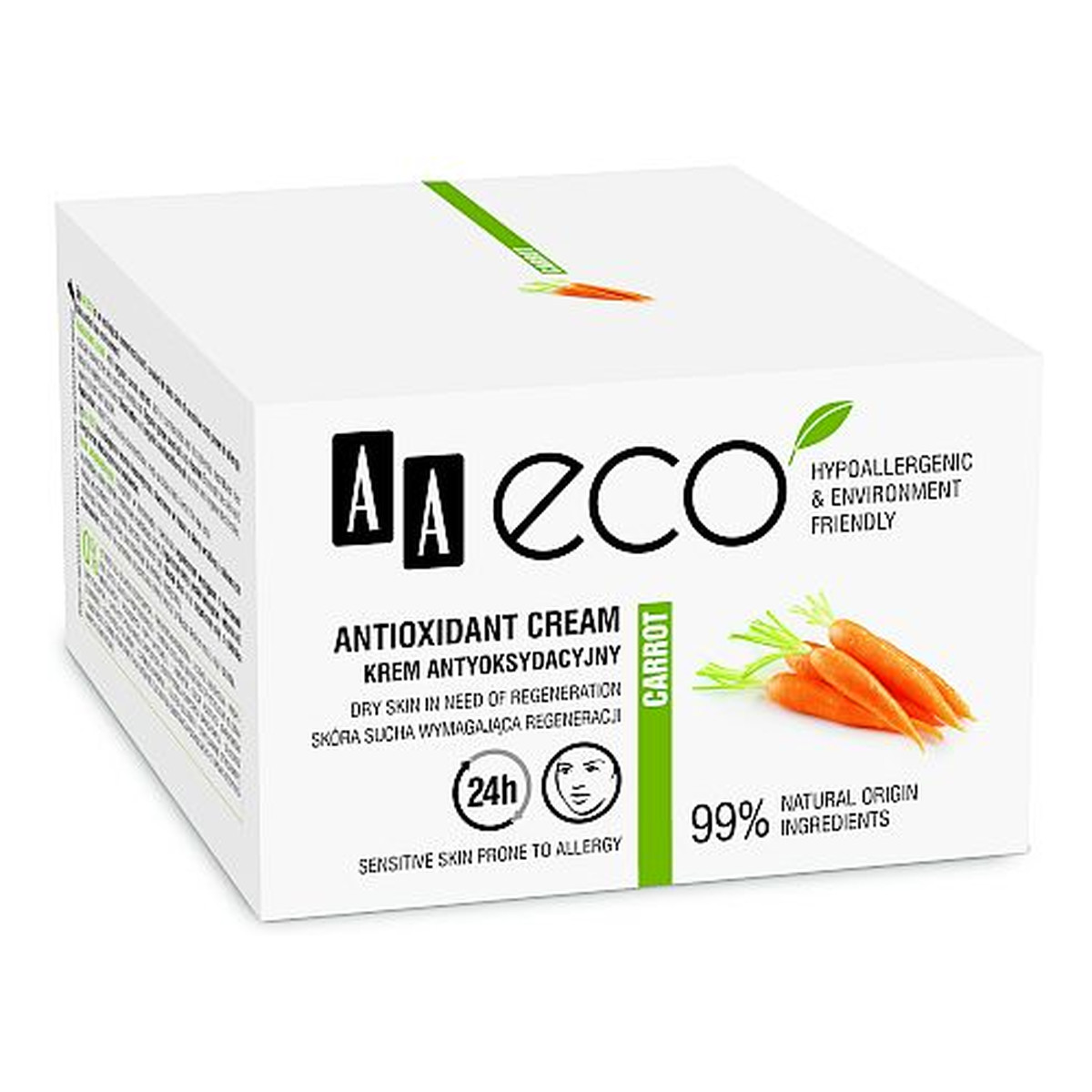 AA Twarz Eco Krem Antyoksydacyjny Marchewka 50ml