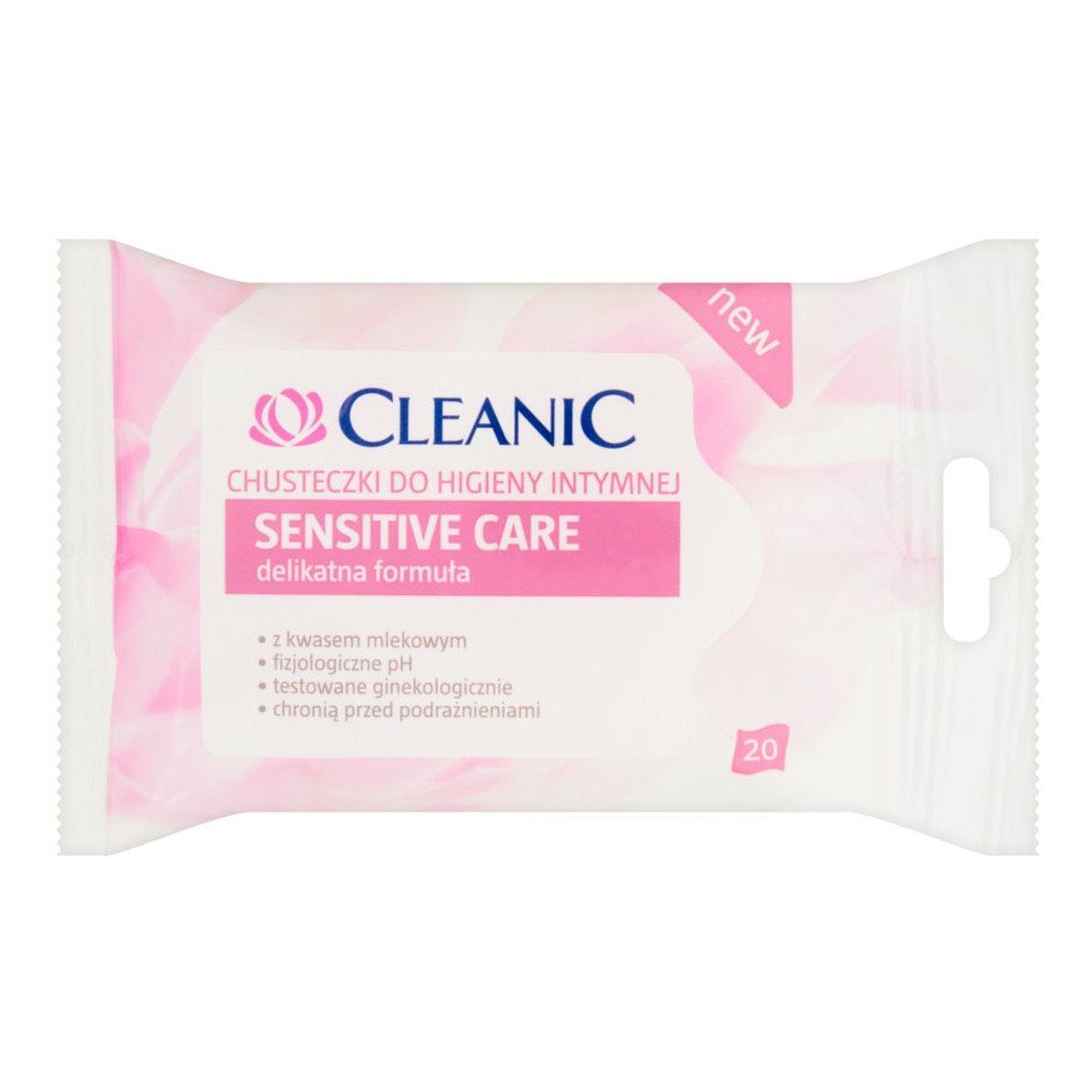 Cleanic Sensitive Care Chusteczki do higieny intymnej 20szt