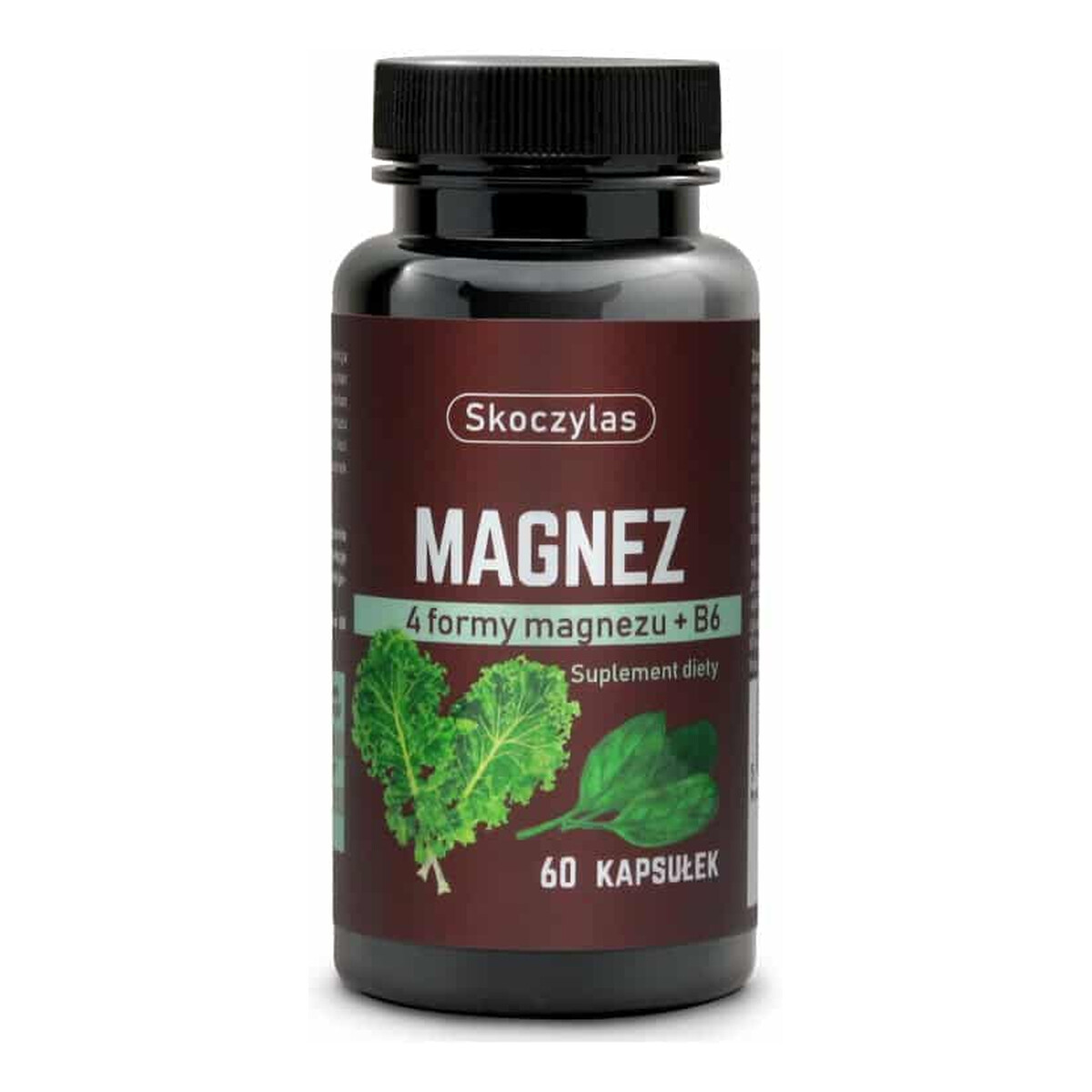 Skoczylas Magnez + B6 Szpinak Jarmuż suplement diety 60 kapsułek