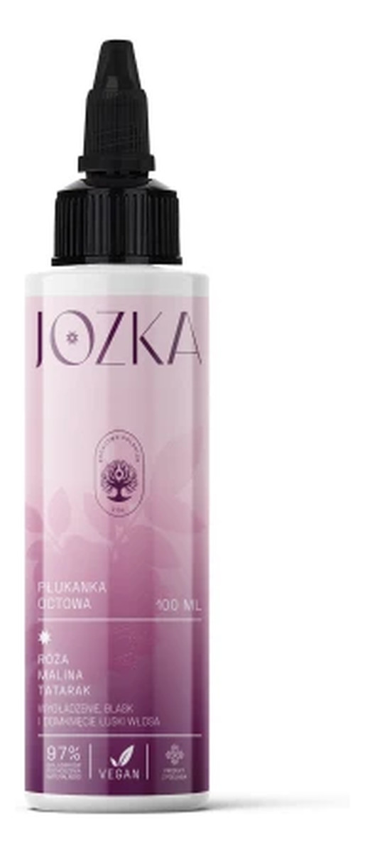 Płukanka octowa Róża, Malina & Tatarak 100ml