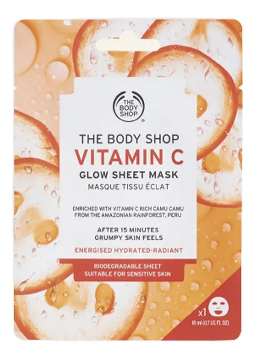 Glow sheet mask maska do twarzy vitamin c