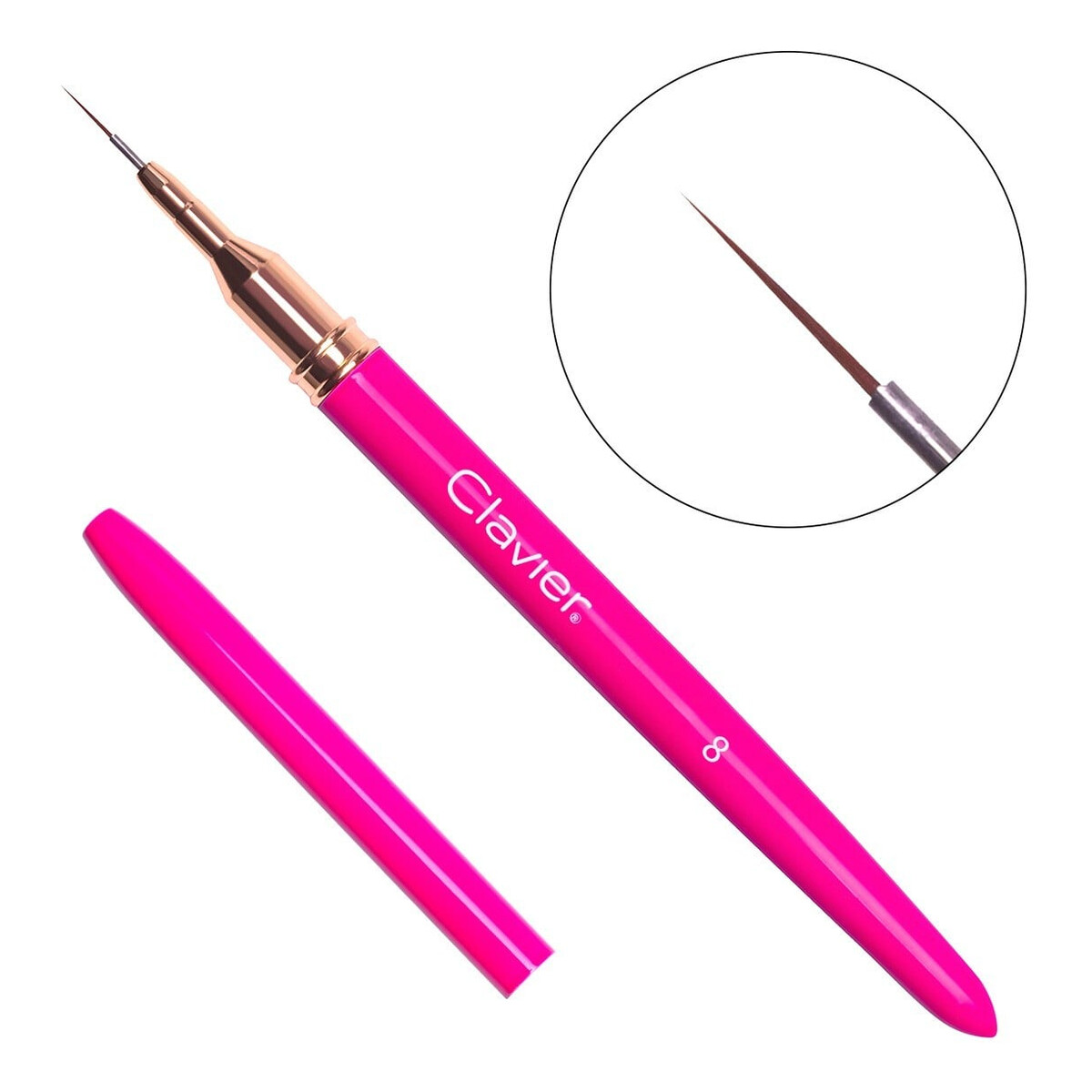 Clavier Pędzelek do zdobień 8mm #2 Magenta