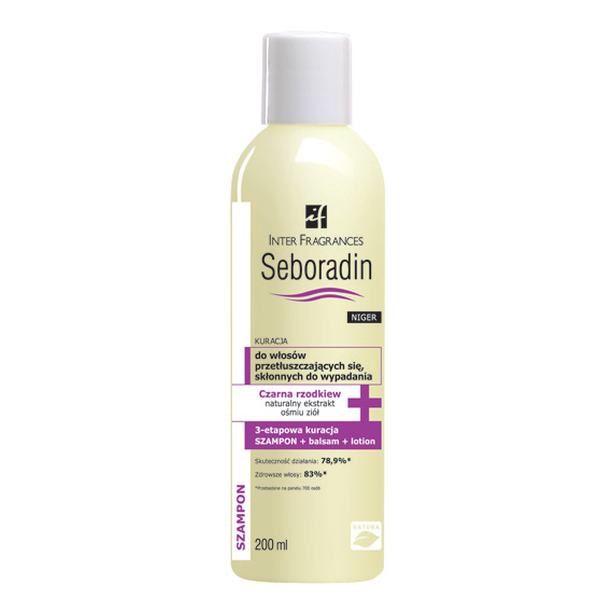 Seboradin Niger Szampon Do Włosów Przetłuszczających Się Skłonnych Do Wypadania 200ml