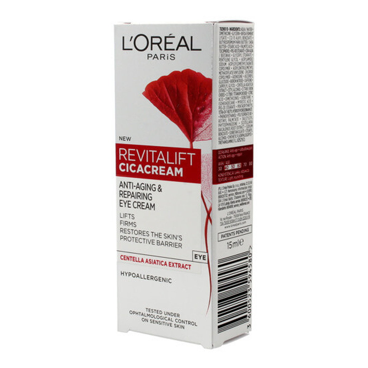 L'Oreal Paris Revitalift Cicacream Anti-Aging &amp; Repairing Eye Cream krem przeciwzmarszczkowy odbudowujący pod oczy 15ml