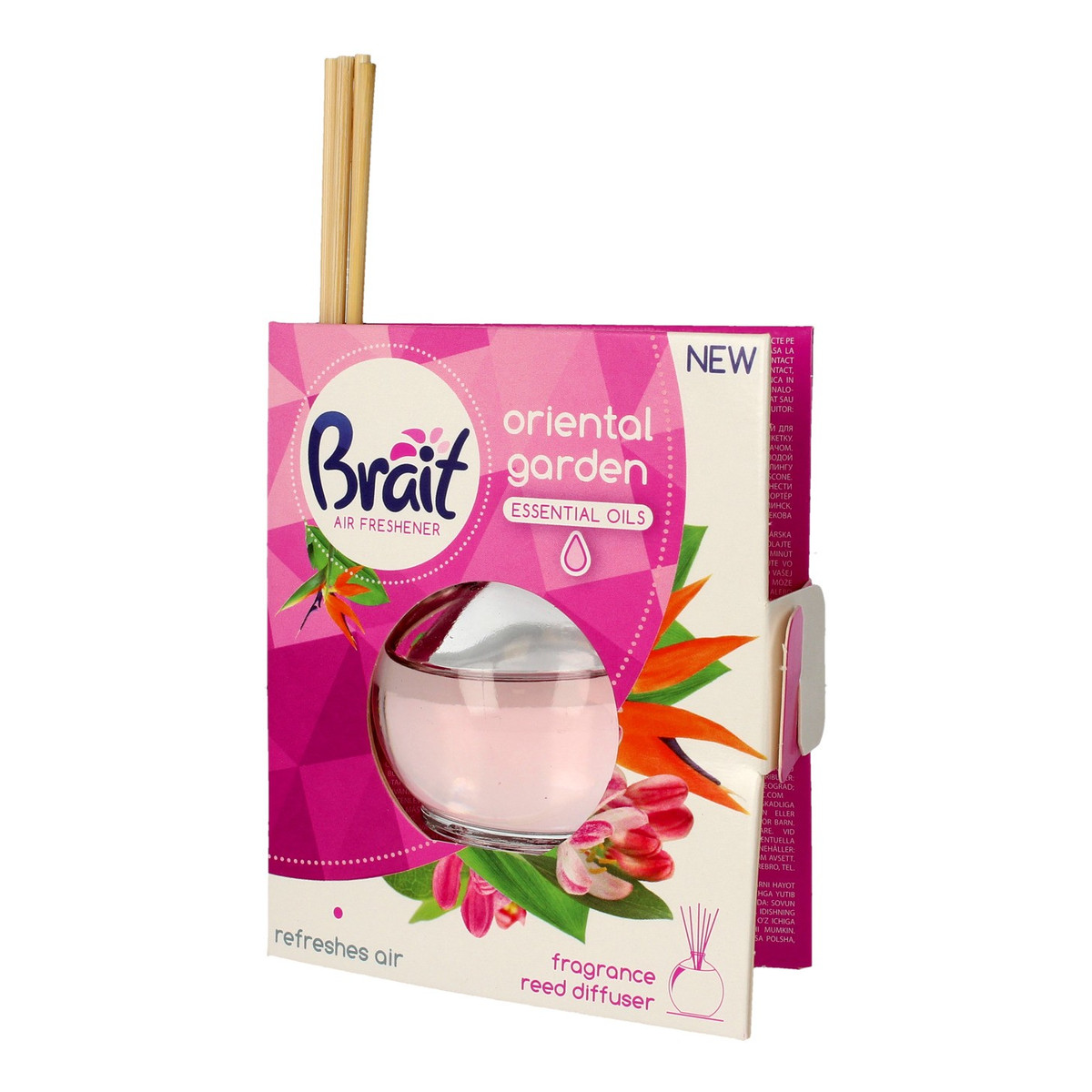 Brait Air Freshener Patyczki odświeżające + Płyn Oriental Garden 40ml
