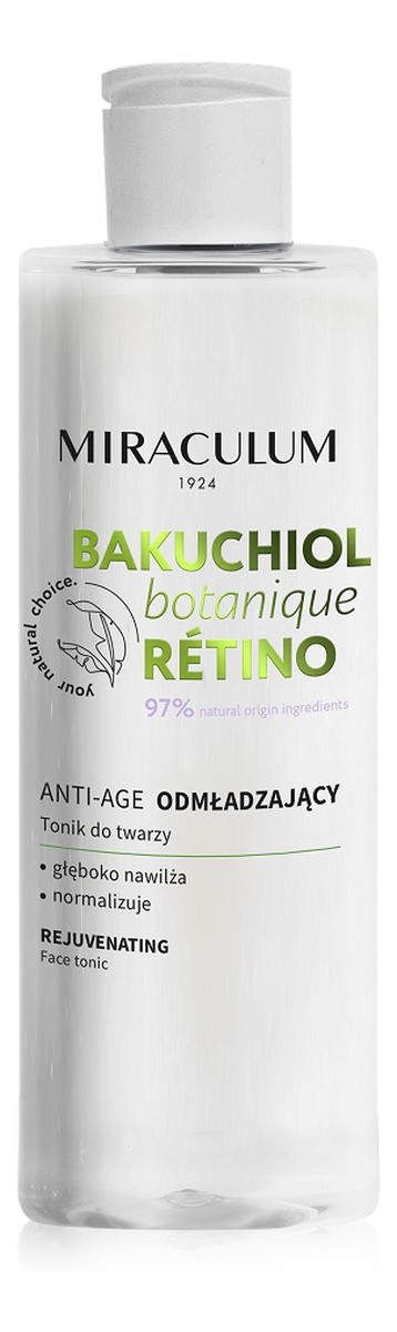 Bakuchiol anti-age odmładzający tonik do twarzy