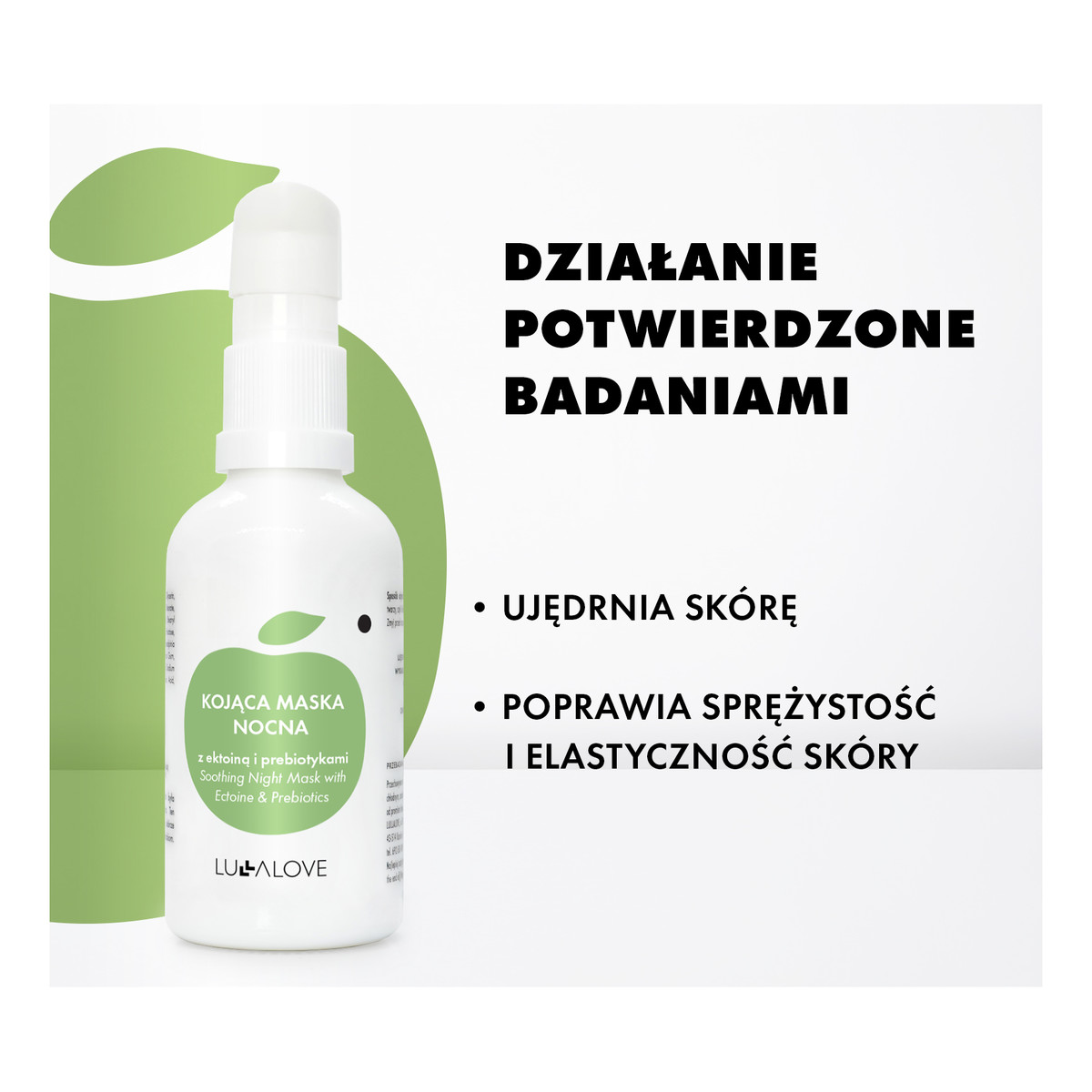 Lullalove Kojąca maska nocna z ektoiną i prebiotykami 50ml