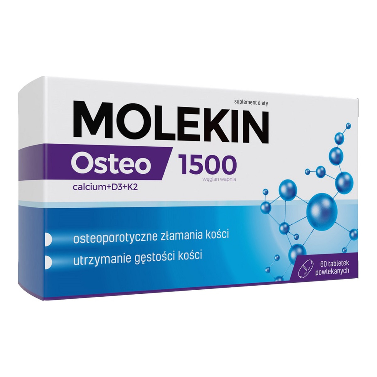 Molekin Osteo suplement diety 60 tabletek powlekanych