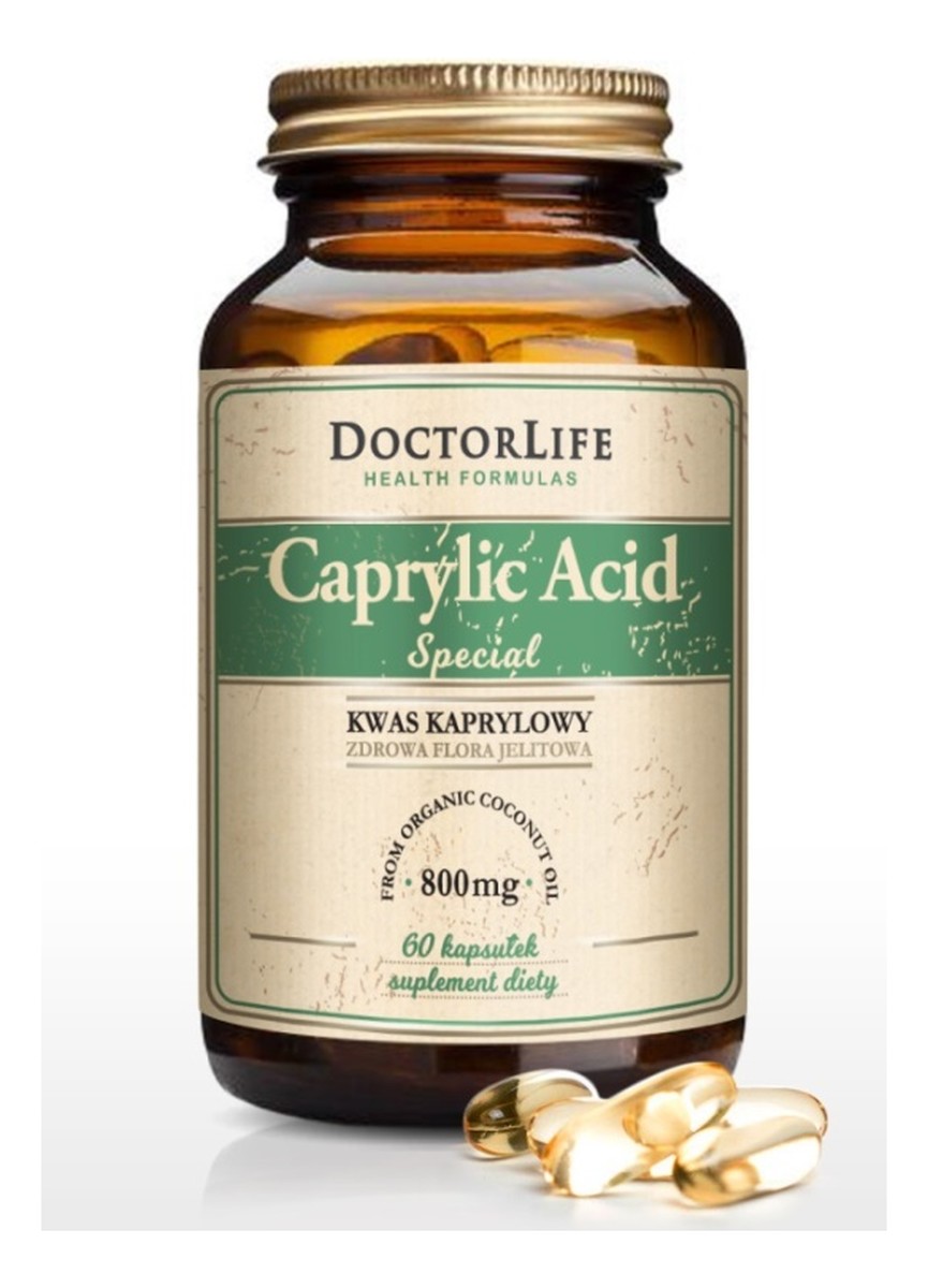Caprylic acid special kwas kaprylowy 800mg suplement diety 60 kapsułek