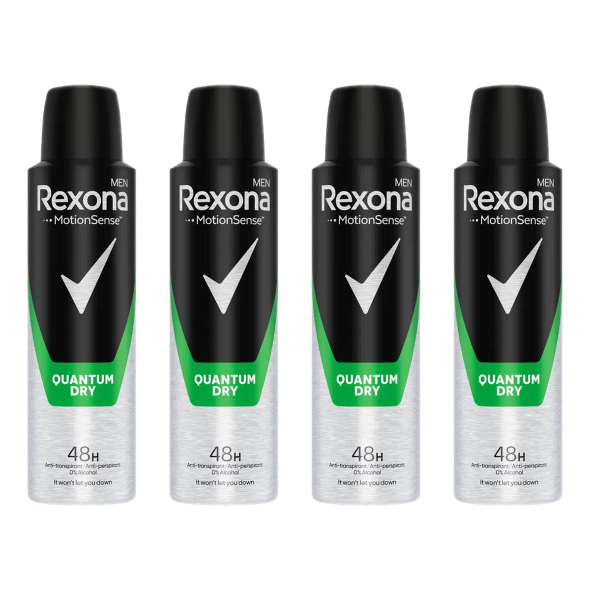 Rexona Men Quantum Dry Antyperspirant w sprayu 4x150ml