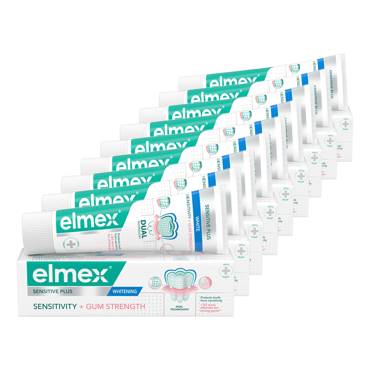 elmex Repair & Prevent Whitening pasta do zębów wybielająca 9x75ml