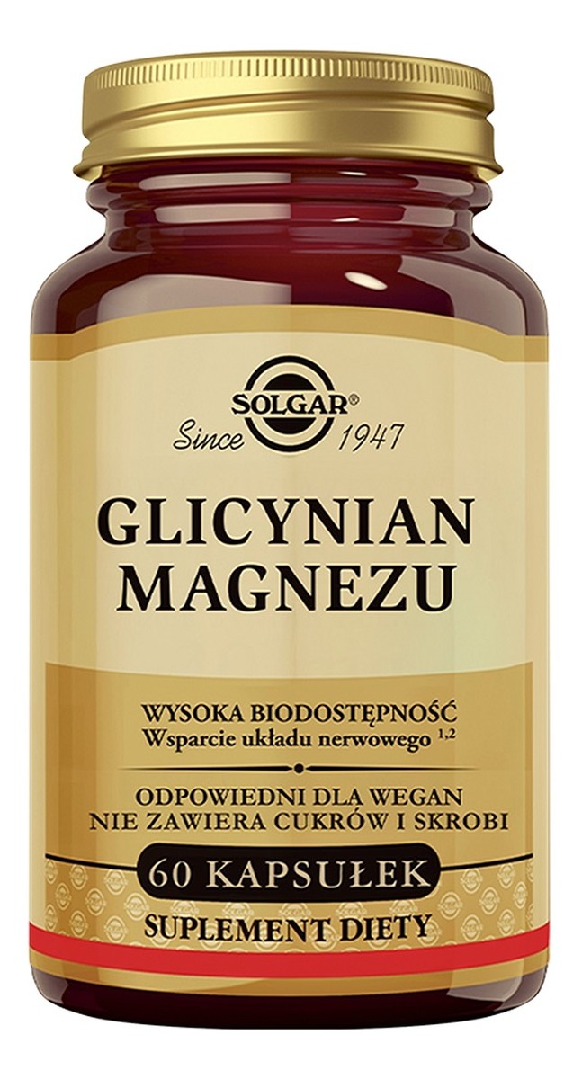 Glicynian magnezu suplement diety 60 kapsułek