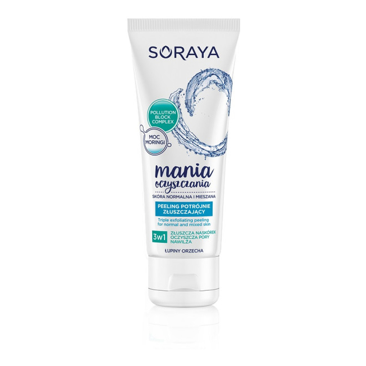 Soraya Mania Oczyszczania peeling do twarzy potrójnie złuszczający 3w1 75ml