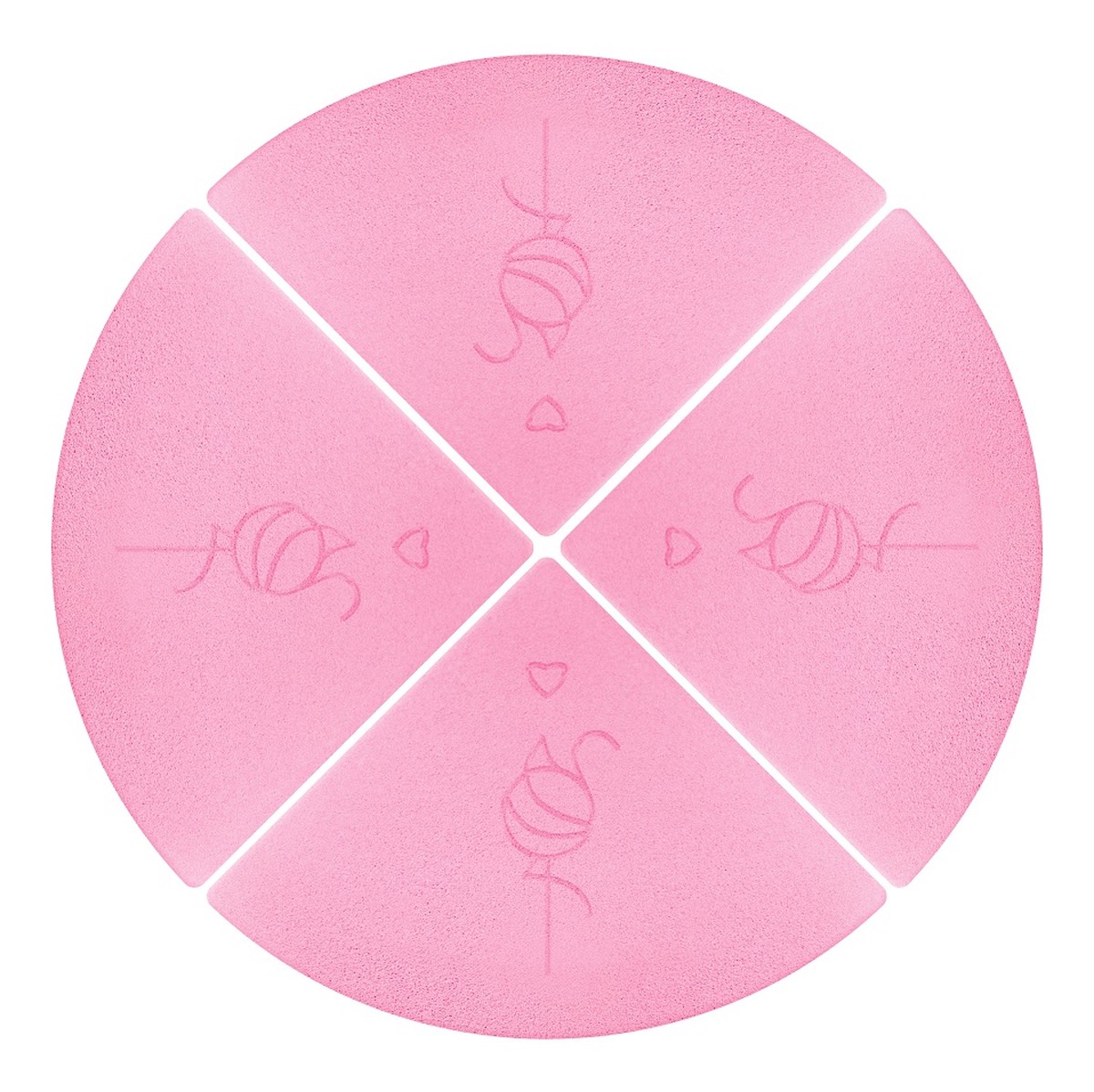 Trójcioszek trójkątna gąbeczka do makijażu 4szt.