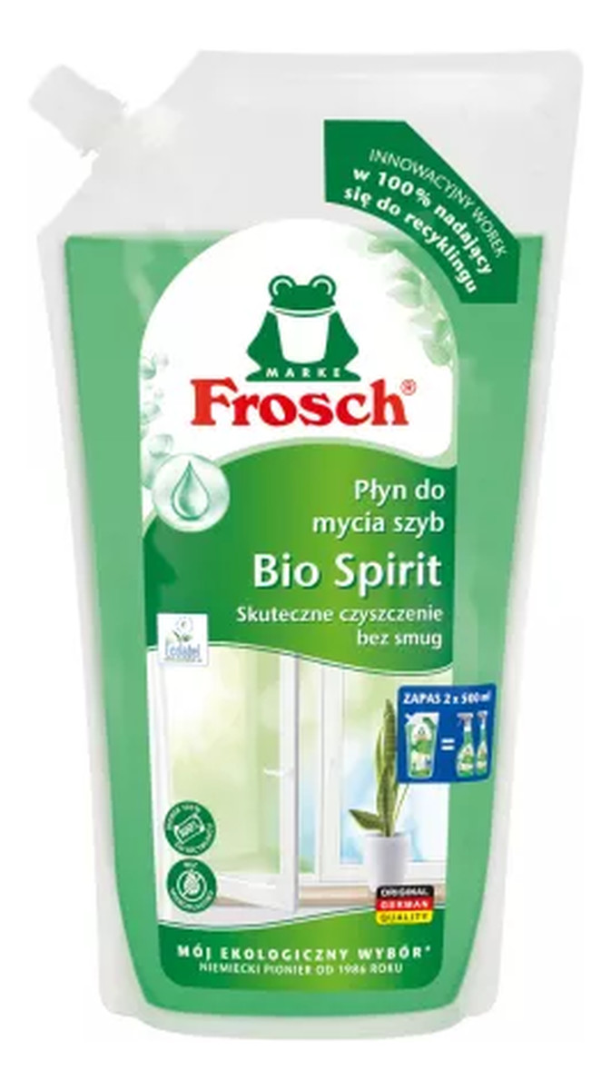 Bio Spirit Płyn do mycia szyb zapas