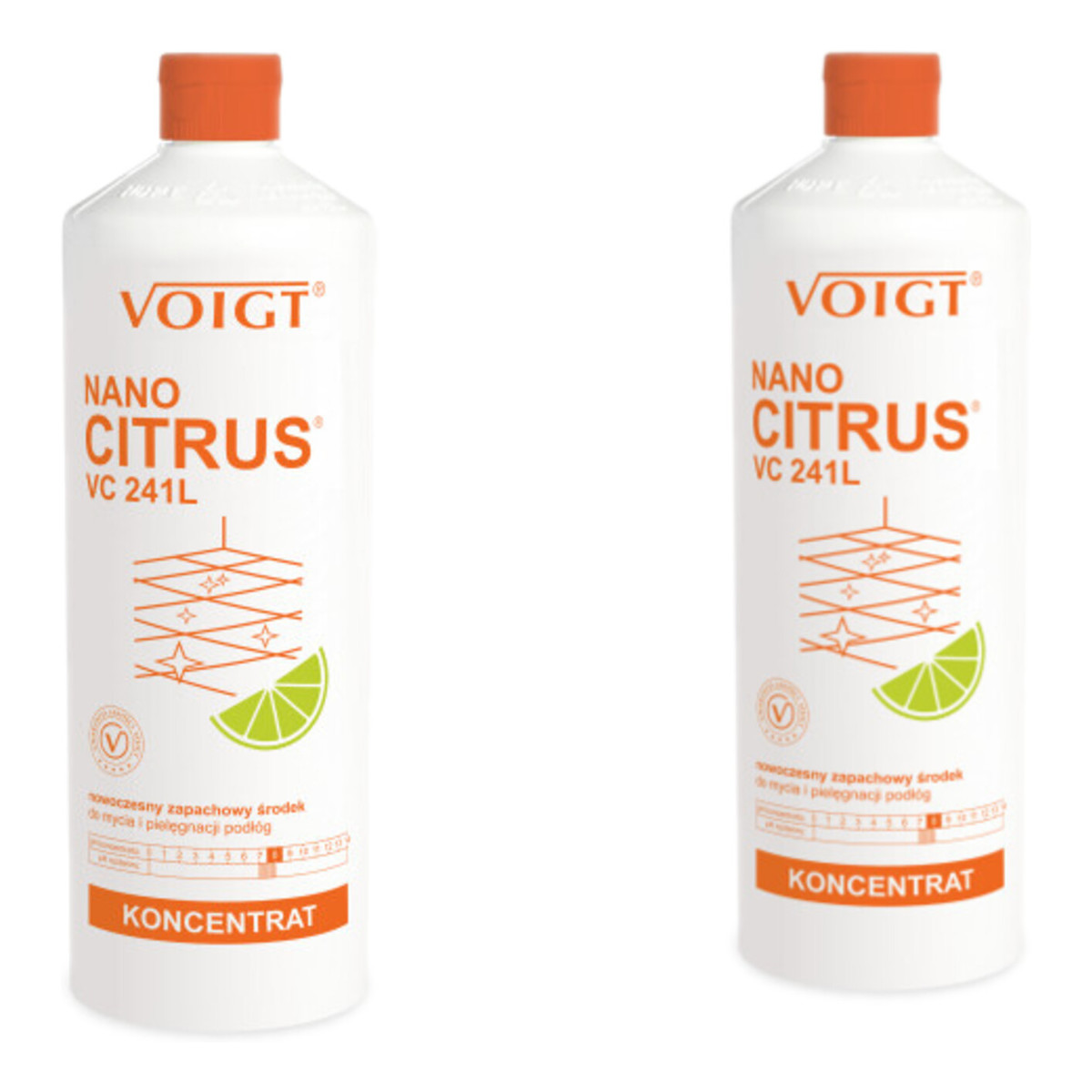 Voigt Nano Citrus Nowoczesny zapachowy środek do mycia i pielęgnacji podłóg VC241L 2x1L
