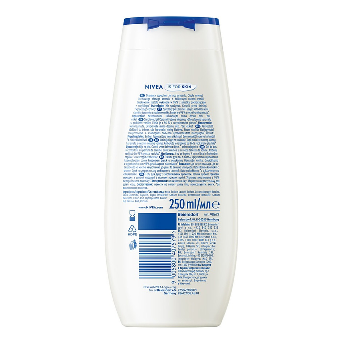 Nivea Caramel Fudge żel pod prysznic 250ml