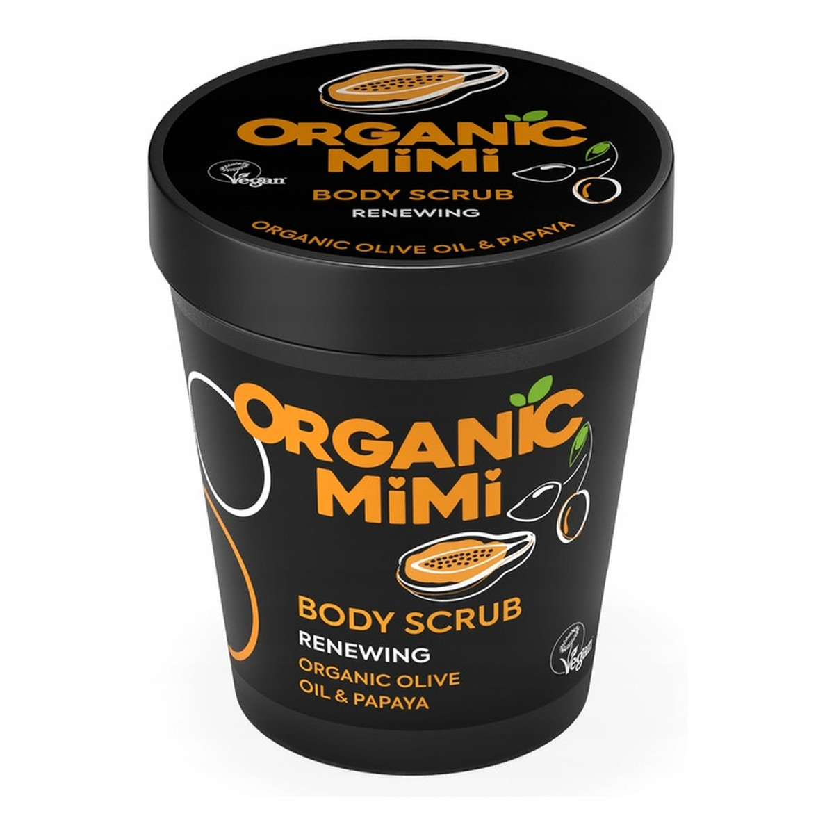 Organic Mimi Regenerujący peeling do ciała Oliwka i Papaja 250g